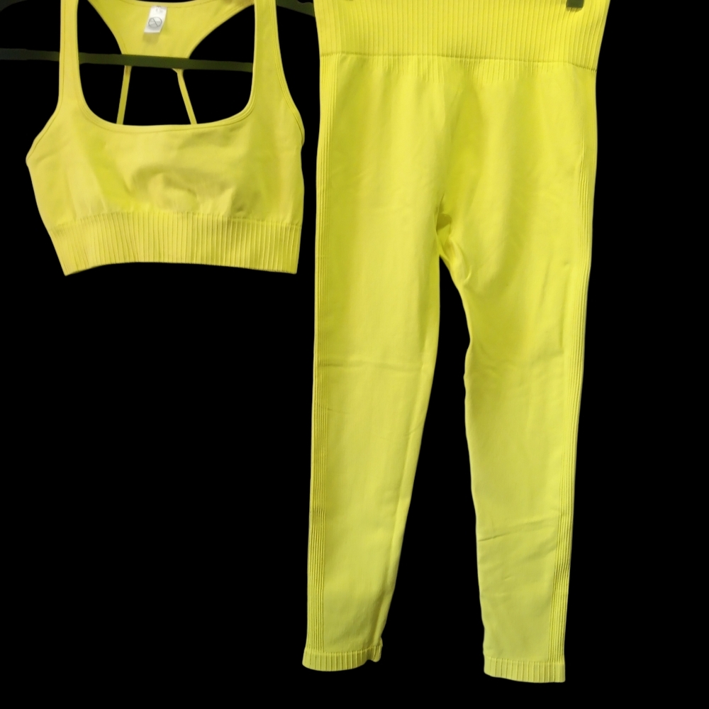 Neon Yellow Activewear Set